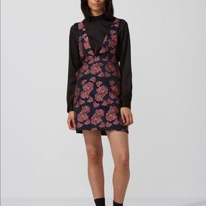 Frank & Oak Floral Pinafore Dress